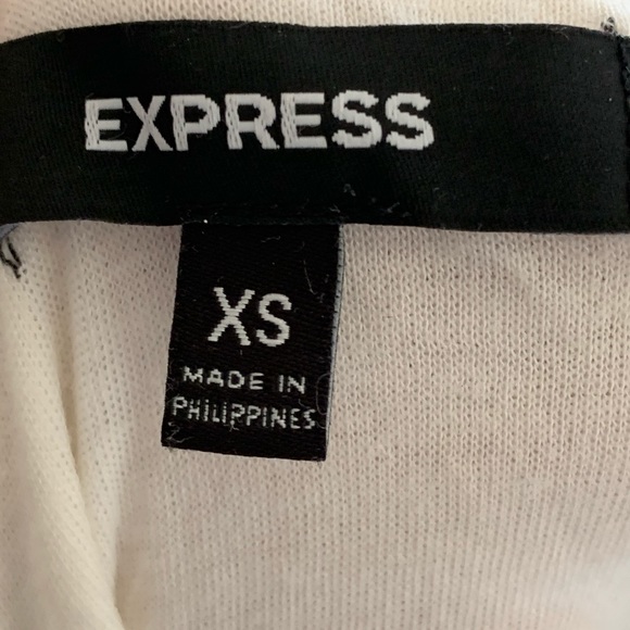 Express White Halter Ruffle Layered Mini Dress - Picture 8 of 9